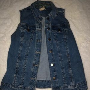 Jean jacket vest
